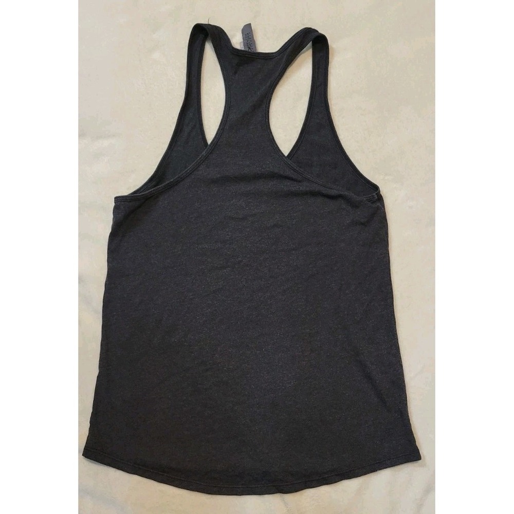 FOXYS BRITISH VIRGIN ISLANDS DARK GRAY/BLACK TANK TOP WOMENS SIZE MEDIUM - Picture 3 of 4